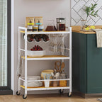 TUTOTAK Bar Cart, Serving Cart for Home, Microwave Cart, Drink Cart, Mobile - Image 6
