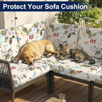 Smiry Waterproof Patio Cushion Covers, Stretch Outdoor Furniture Covers | Couch - Image 8