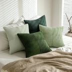 MIULEE Spring Green Decorative Throw Pillow Covers 18x18 Inch Set of 4 Boho - Image 3