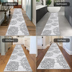 HEBE Hallway Runner Rug 2'8''x14', Washable Non Slip Kitchen Rug Runner | Soft - Image 6