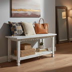 Country Cottage 36-Inch Farmhouse Entryway Bench - Image 2