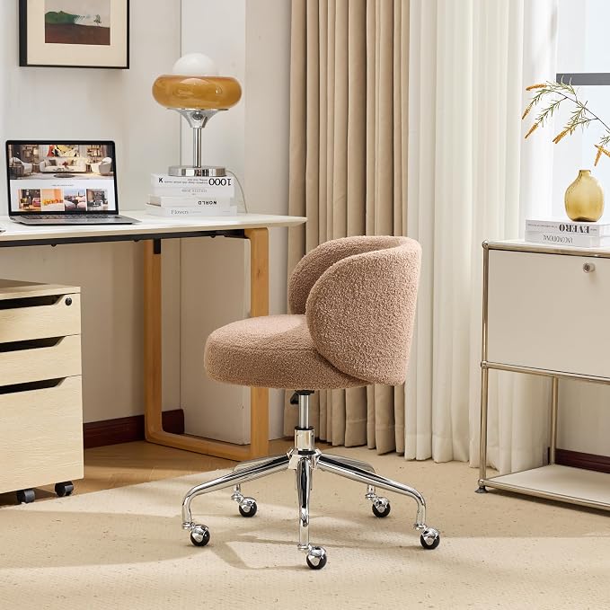 VINGLI Cute Small Swivel Desk Chair Comfy - Image 8
