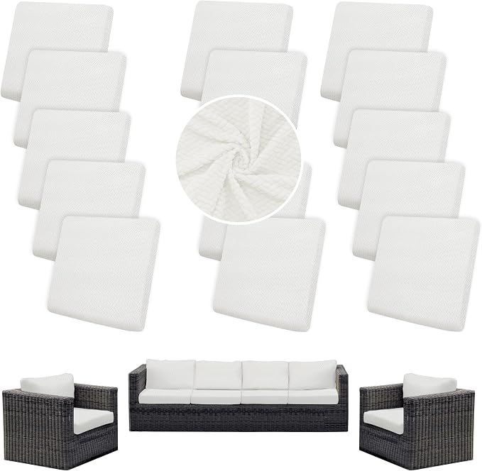 Outdoor Cushion Covers Set, Replacement by SUKAIKEQA