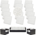 Outdoor Cushion Covers Set, Replacement by SUKAIKEQA