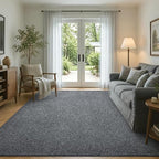 4x6 Black/White Area Rug Washable Non-Slip Soft - Image 4
