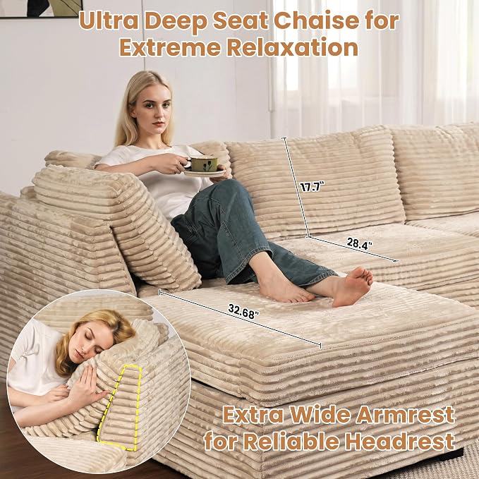 ovios 32.7 inches Ottoman Seat Module - Image 7
