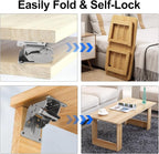 Self Locking Hinges Furniture Table Legs Locking Brackets, 90 Degree Folding - Image 3