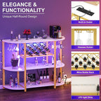 Unikito 4-Tier Metal Coffee Bar Cabinet - Image 4