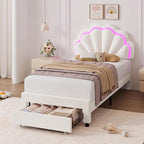 HIFIT Twin Upholstered Smart LED Bed Frame - Image 9