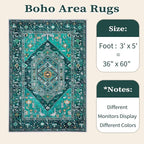 SERISSA 3x5 Washable Non Slip Boho Area Rug - Image 6
