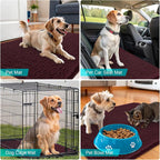 OLANLY Dog Door Mat for Muddy Paws 59x32, Super Absorbent Chenille Mud Mat | - Image 7