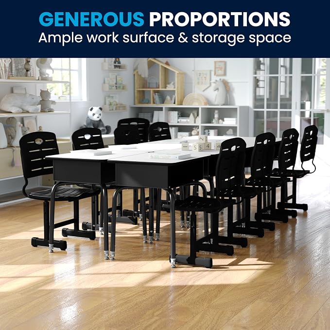 Flash Furniture Billie Student Desk - Image 7