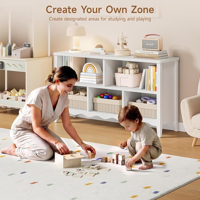 ONBRILL Montessori Shelf, 5 Cube Toy Storage Organizer - Image 8