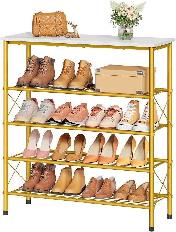 Tajsoon 5 Tier Shoe Rack Organizer by Tajsoon