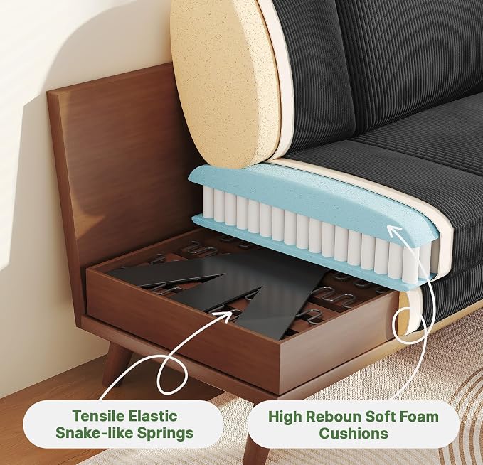 Vesgantti 68" Loveseat Sofa - Image 4