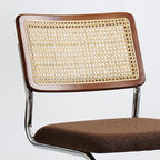 GrandNoor Rattan Dining Chairs Set, Wooden Mid Century Modern Dining Room Chairs - Image 5