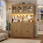 HIFIT 71" LED Kitchen Pantry Cabinet - Image 9