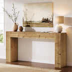 Solid Wood Console Table, 63-Inch Farmhouse Sofa Table Behind Couch - Image 3