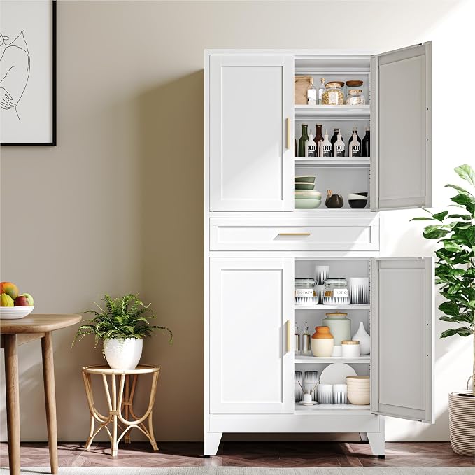YAUWOH 71''Tall Kitchen Pantry Cabinet - Image 7