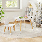 Costzon Kids Table and Chairs, Wooden Toddler Desk Set - Image 8