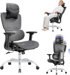 Ergonomic Office Chair with 3D Headrest, Computer Chair with Adjustable by LarkLeavesOfficial