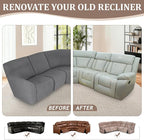 ALIECOM 100% Waterproof Recliner Sectional Couch Covers L Shape Stretch Corner - Image 7