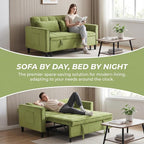 3 in 1 Convertible Sofa Bed, Loveseat Sleeper Sofa - Image 3