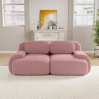 Boneless Sectional Couch, No Assembly Required, 81.8” Modular Cloud Sofa - Image 2
