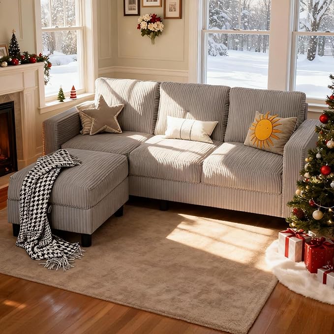 SUNLEI Convertible Sectional Sofa by SUNLEI