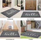 Door Mat Welcome Mat Floor Mat for Entryway, High Traffic Areas | Low Profile - Image 7