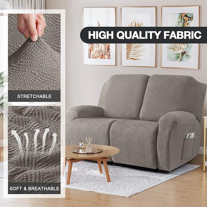 Timeles Recliner Covers Extra Wide Recliner Loveseat Covers Oversized Reclining - Image 2