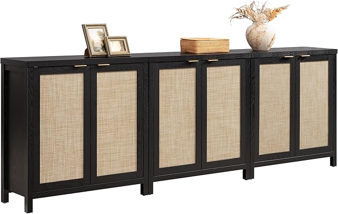SICOTAS Rattan Sideboard Buffet Storage Cabinet by SICOTAS