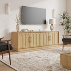 FORTUNETEC TV Stand for 75 Inch TV, Mid Century Modern TV Stand - Image 9
