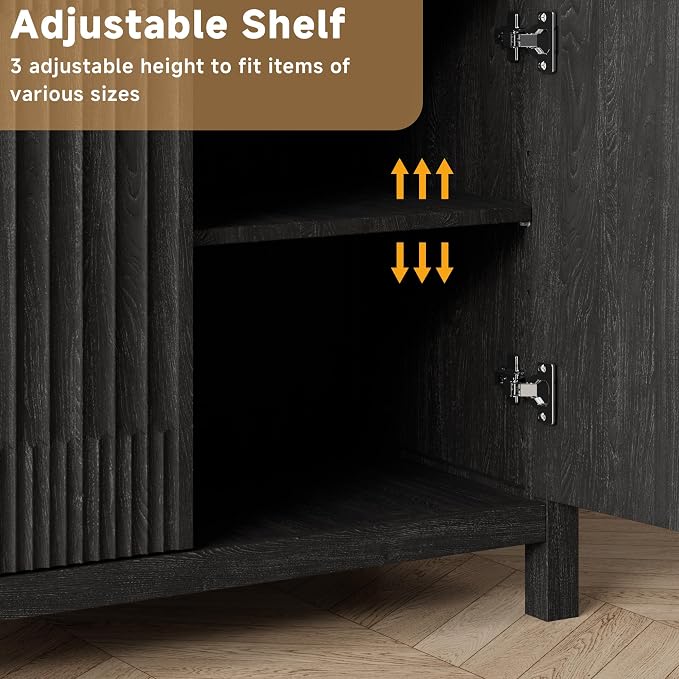 Fatmok Fluted Buffet Cabinet - Image 4