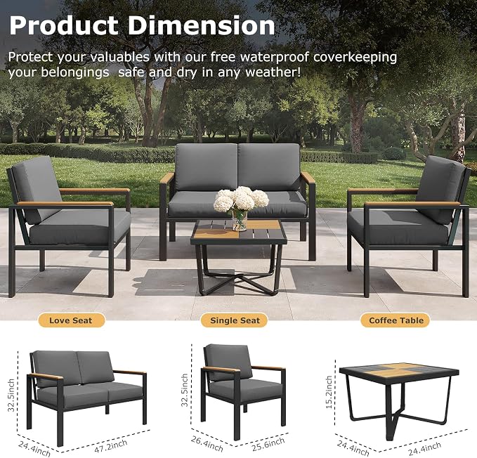 5-Piece Patio Furniture Set - Image 2