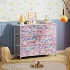 WLIVE 7 Drawer Dresser TV Stand, Entertainment Center, Media Console Table - Image 2
