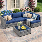 JAMFLY Patio Furniture Sets, 5-Piece Outdoor Patio Furniture by JAMFLY