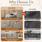 125" Modular Sectional Sleeper Sofa, Boneless Cloud Couch - Image 4