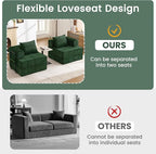 Korser Folding Convertible Sofa Bed, Corduroy Upholstered Boneless Couch - Image 9