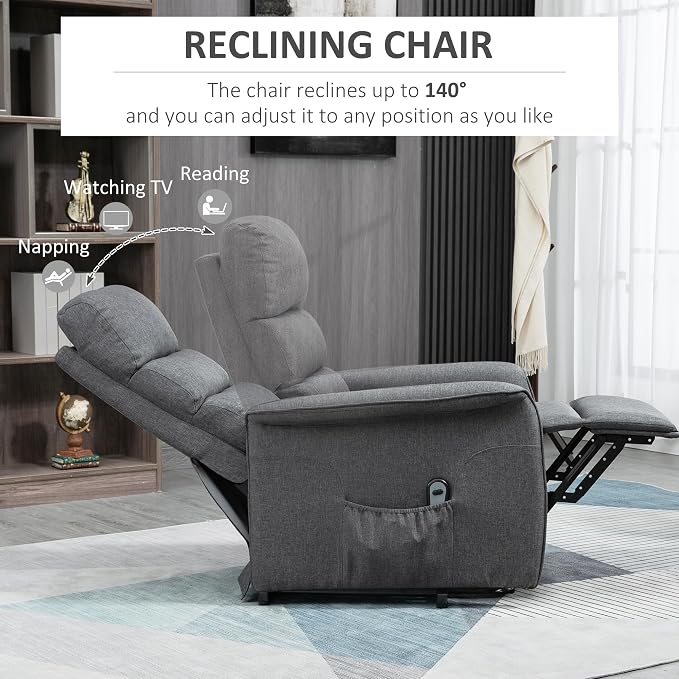 HOMCOM Power Lift Recliner Chair - Image 5