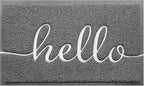 Grey Door Mat Welcome Mats Outdoor Indoor Doormat by CozyBounty