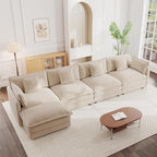mikibama Modular Sectional Sofa, 146.5 Inch L Shaped Couch Set by Mikibama
