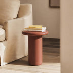 Acanva Modern End Tables with High Glossy Finish, Curved Edges, Accent Center - Image 5