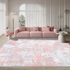 Aelenmu 10x14 Area Rugs for Living Room Dining Room Washable Pink | Soft Modern - Image 9