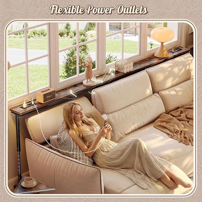 Huuger 102.4 Inch Behind Couch Table - Image 6
