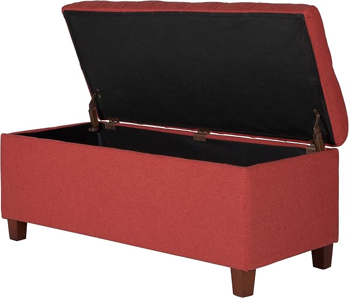 Homepop Home Decor | Tufted Ainsley Button Storage Ottoman Bench - Image 7