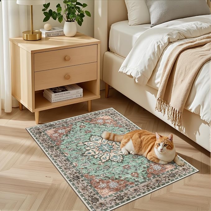 2x3 Area Rugs Living Room: Washable Rug - Image 3