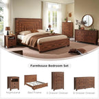 T4TREAM Farmhouse 5 Drawers Dresser Chests - Image 5