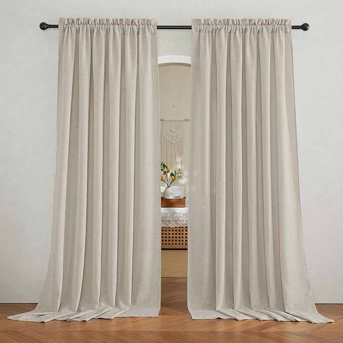 RYB HOME Extra Wide Sheer Curtains by RYBHOME
