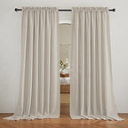 RYB HOME Extra Wide Sheer Curtains by RYBHOME